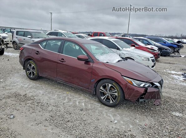 3N1AB8CV5NY299604 2022 NISSAN SENTRA Maroon Przód prawy