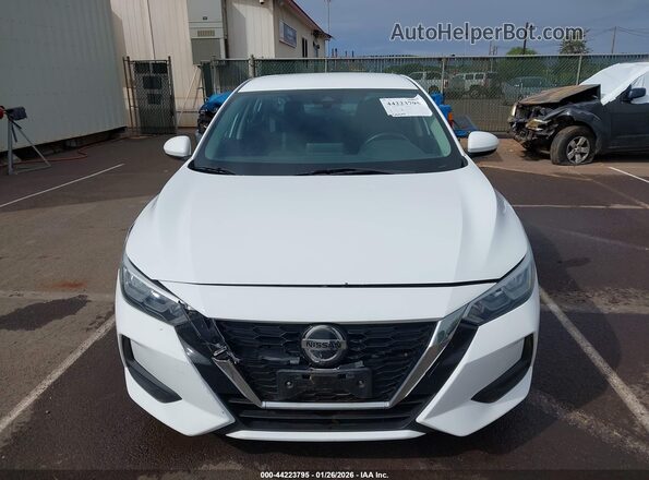 3N1AB8CV6MY274936 2021 NISSAN SENTRA White ხელსაწყოთა პანელის ხედი