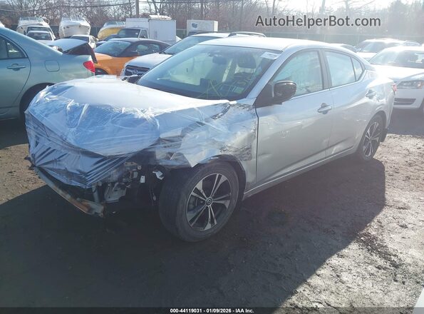 3N1AB8CV6MY323407 2021 NISSAN SENTRA Silver Przód lewy