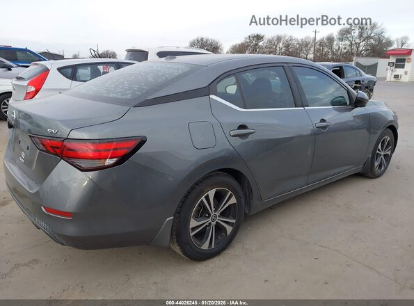 3N1AB8CV9MY240909 2021 NISSAN SENTRA Серый Задняя правая четверть