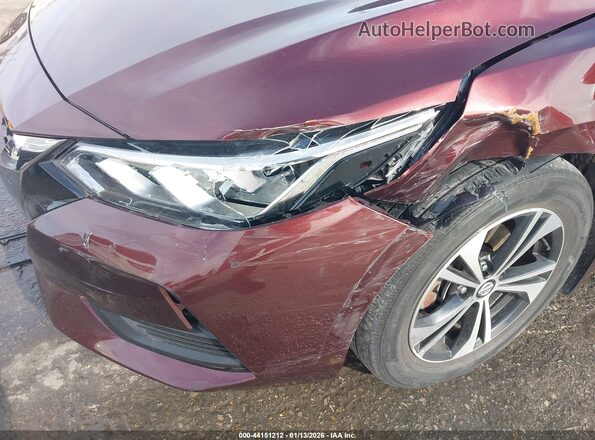 3N1AB8CV9PY307772 2023 NISSAN SENTRA Maroon Դիմացի տեսք