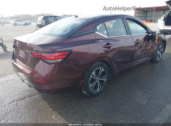 3N1AB8CV9PY307772 2023 NISSAN SENTRA Maroon Հետևի աջ