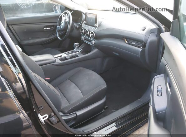 3N1AB8CVXNY256375 2022 NISSAN SENTRA Black Widok wnętrza z przodu