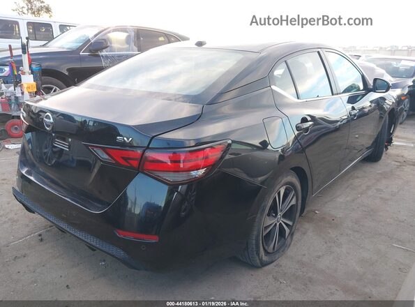3N1AB8CVXNY256375 2022 NISSAN SENTRA Black Tył prawy
