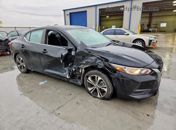 3N1AB8CVXNY264623 2022 NISSAN SENTRA Black Przód prawy