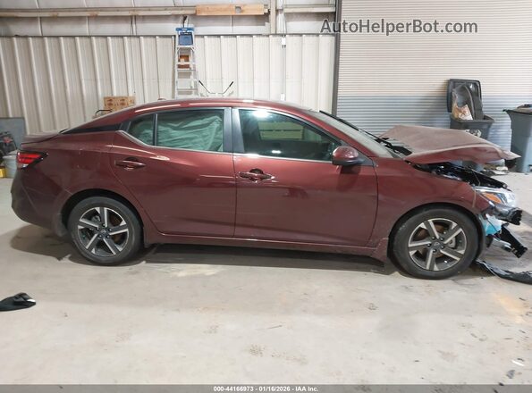3N1AB8CVXSY203767 2025 NISSAN SENTRA Burgundy სალონის 360-გრადუსიანი ხედი