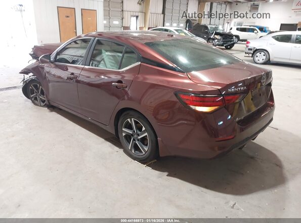 3N1AB8CVXSY203767 2025 NISSAN SENTRA Burgundy უკანა მარცხენა