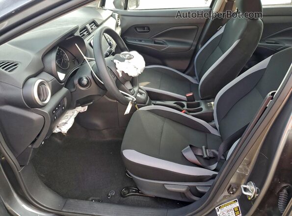 3N1CN8DV8SL868596 2025 NISSAN VERSA Gray Widok wnętrza z przodu
