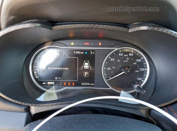 3N1CN8FV7PL852619 2023 NISSAN VERSA Синий Вид щитка приборов