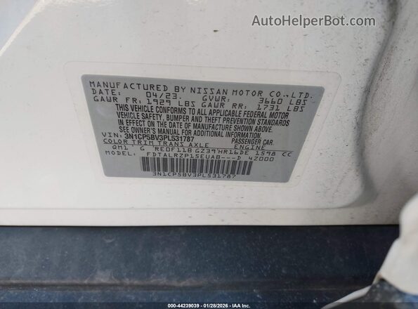 3N1CP5BV3PL531787 2023 NISSAN KICKS White 