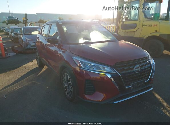 3N1CP5CV6NL503378 2022 NISSAN KICKS Burgundy 