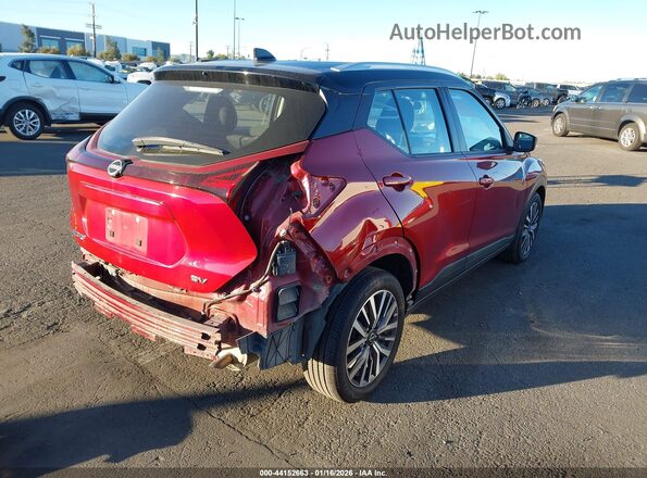 3N1CP5CV6NL503378 2022 NISSAN KICKS Burgundy 