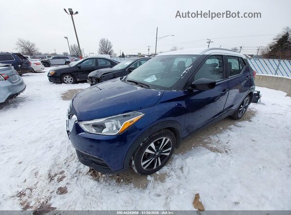 3N1CP5CV9LL563880 2020 NISSAN KICKS Синий Передняя левая четверть