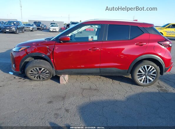 3N1CP5CV9PL552111 2023 NISSAN KICKS Burgundy Սալոնի 360 աստիճան տեսք