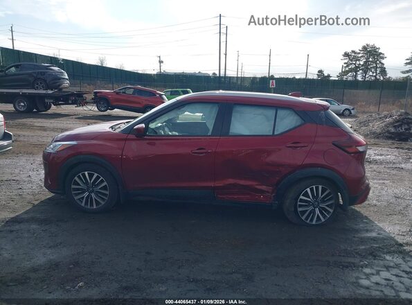 3N1CP5CVXNL516490 2022 NISSAN KICKS Red Vista interior de 360 grados