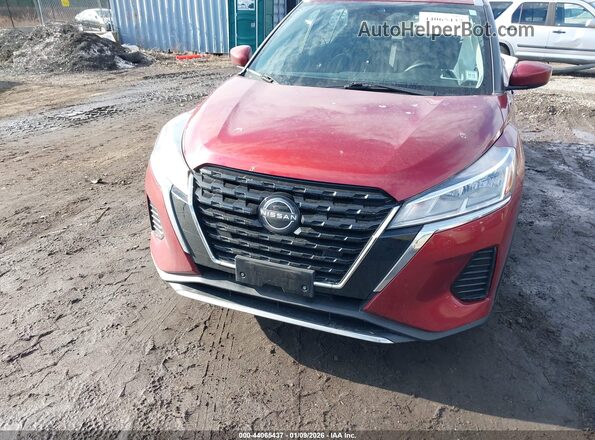 3N1CP5CVXNL516490 2022 NISSAN KICKS Red Vista del cuadro de instrumentos