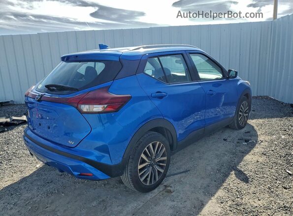 3N1CP5CVXNL521883 2022 NISSAN KICKS Blue Trasero derecho