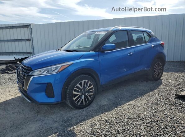 3N1CP5CVXNL521883 2022 NISSAN KICKS Blue 