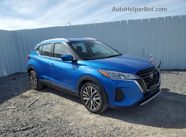 3N1CP5CVXNL521883 2022 NISSAN KICKS Blue 