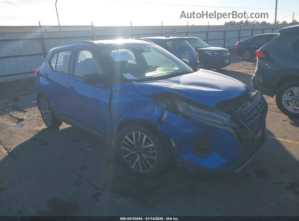 3N1CP5DV8PL535332 2023 NISSAN KICKS Blue Вид спереду
