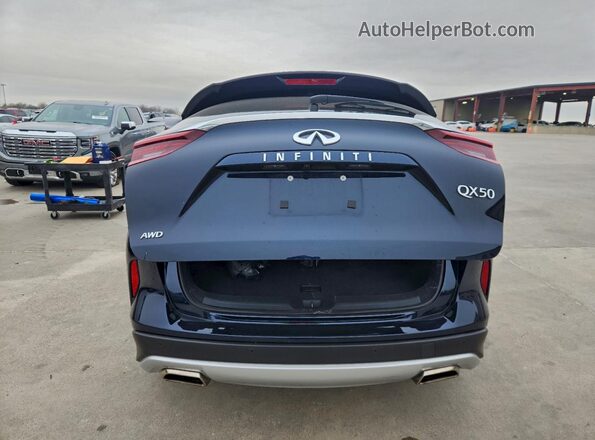 3PCAJ5AB2SF105349 2025 INFINITI QX50 Blue Widok z tyłu