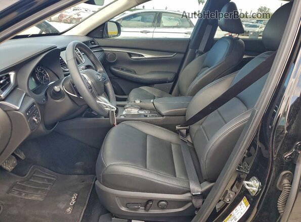 3PCAJ5AB9SF107485 2025 INFINITI QX50 Black Widok wnętrza z przodu
