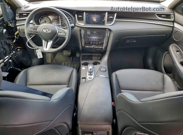 3PCAJ5AB9SF107485 2025 INFINITI QX50 Black Widok deski rozdzielczej