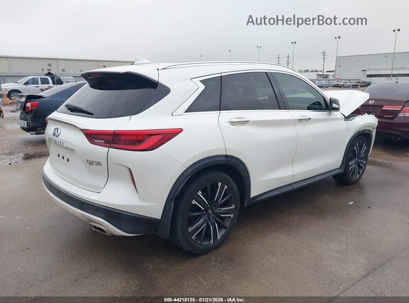 3PCAJ5BA1MF111636 2021 INFINITI QX50 White Задня права чверть