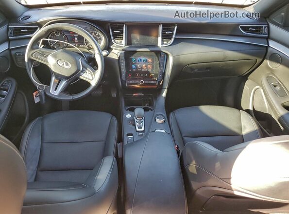 3PCAJ5BA4NF106593 2022 INFINITI QX50 Charcoal Вид панелі приладів