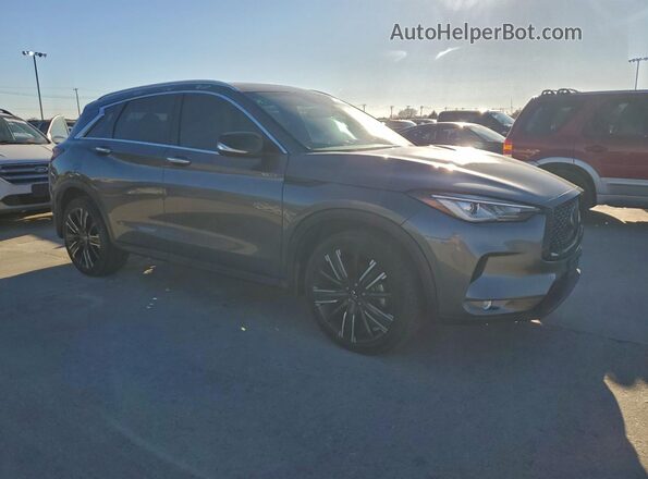3PCAJ5BA4NF106593 2022 INFINITI QX50 Charcoal Передня права чверть