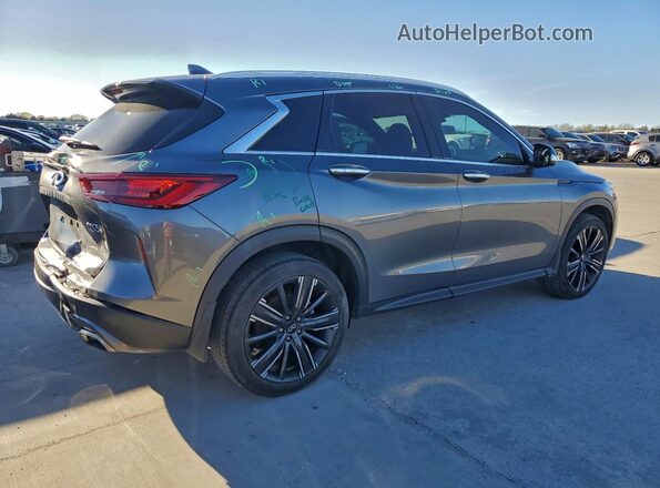 3PCAJ5BA4NF106593 2022 INFINITI QX50 Charcoal Задня права чверть