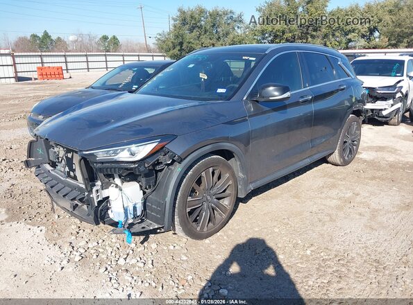 3PCAJ5BA4NF110336 2022 INFINITI QX50 Gray Front left