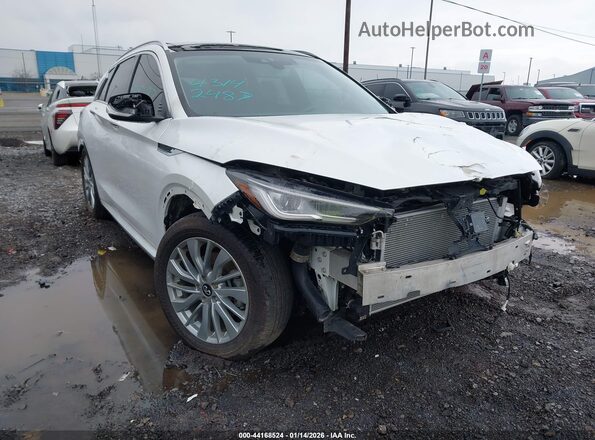 3PCAJ5BA6PF115234 2023 INFINITI QX50 White Вид щитка приладів
