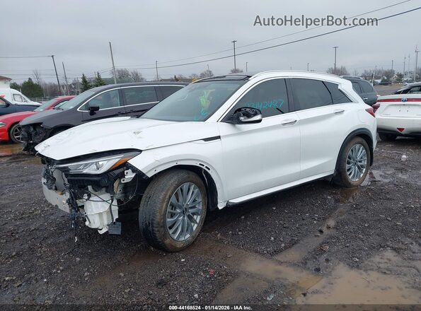 3PCAJ5BA6PF115234 2023 INFINITI QX50 White Передня ліва чверть