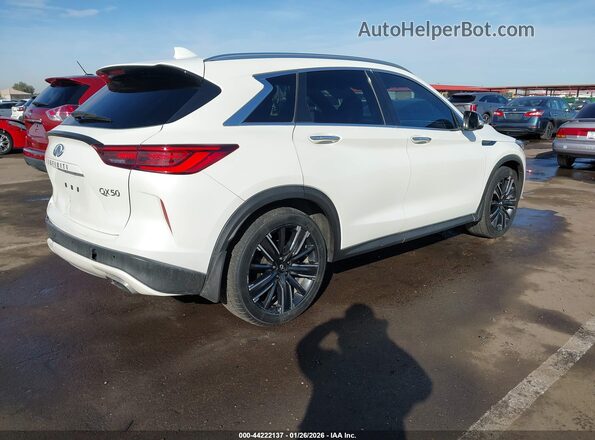 3PCAJ5BAXNF117842 2022 INFINITI QX50 White უკანა მარჯვენა