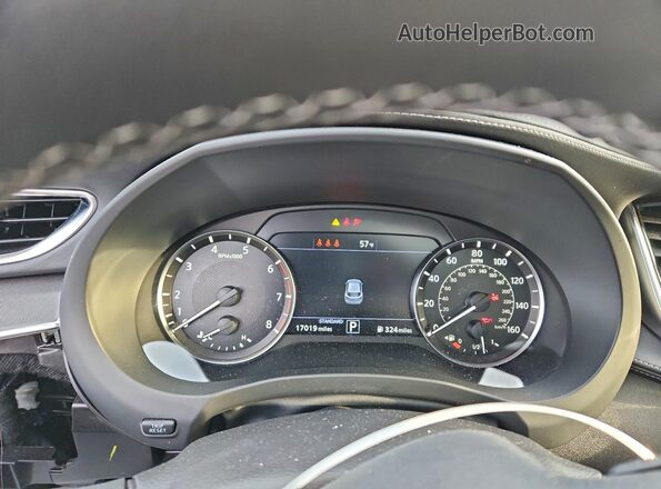 3PCAJ5BB1NF111985 2022 INFINITI QX50 Gray Вид щитка приладів