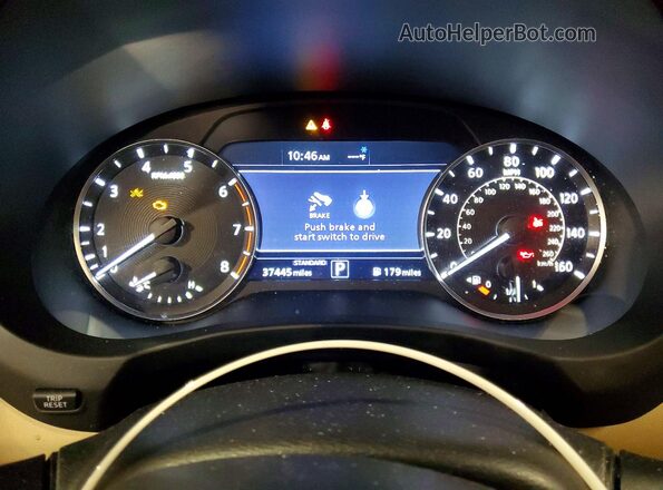 3PCAJ5BB3NF115701 2022 INFINITI QX50 Silver Вид щитка приладів