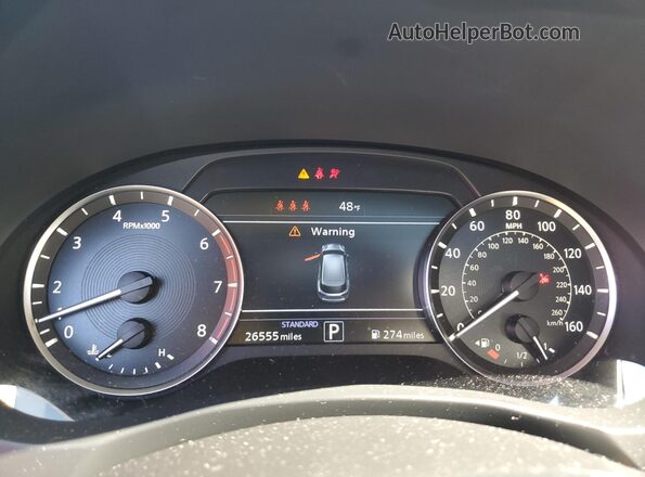 3PCAJ5BB7PF106891 2023 INFINITI QX50 Blue Вид щитка приладів