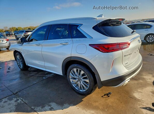3PCAJ5BBXSF107980 2025 INFINITI QX50 White Trasero izquierdo