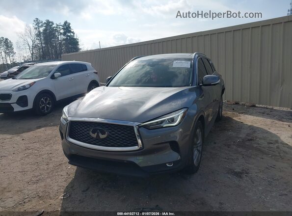 3PCAJ5CB0MF104569 2021 INFINITI QX50 Gray Առջևի ձախ երեք քառորդ տեսարան