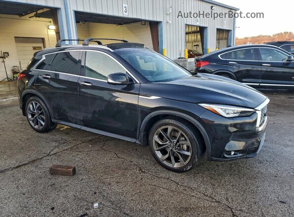 3PCAJ5DBXNF118446 2022 INFINITI QX50 Black Передня права чверть
