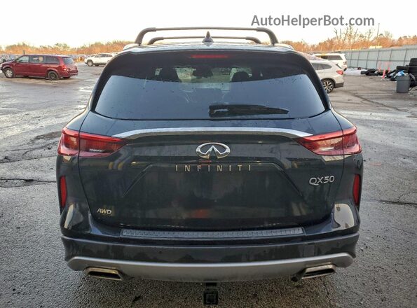 3PCAJ5DBXNF118446 2022 INFINITI QX50 Black Вид ззаду
