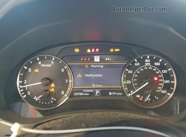 3PCAJ5DBXNF118446 2022 INFINITI QX50 Black Вид щитка приладів