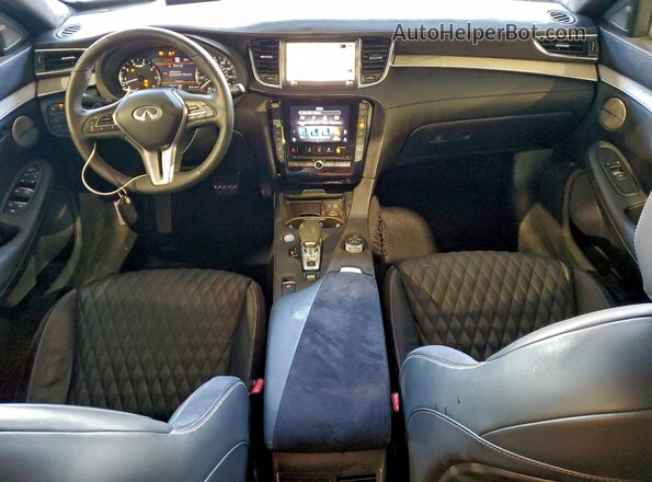 3PCAJ5DBXNF118446 2022 INFINITI QX50 Black Вид панелі приладів