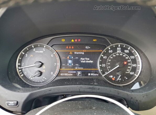 3PCAJ5EA9NF108271 2022 INFINITI QX50 Red Вид щитка приладів