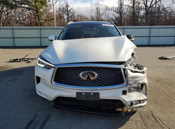3PCAJ5EB1NF107480 2022 INFINITI QX50 White Front view