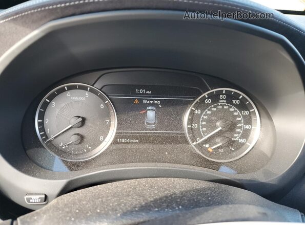 3PCAJ5EB1NF107480 2022 INFINITI QX50 White Instrument cluster view