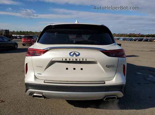 3PCAJ5EB1NF107480 2022 INFINITI QX50 White Rear view