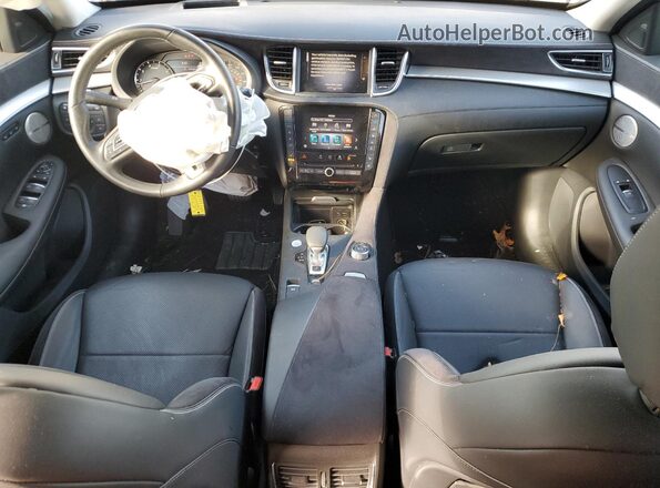 3PCAJ5EB1NF107480 2022 INFINITI QX50 White Dashboard view