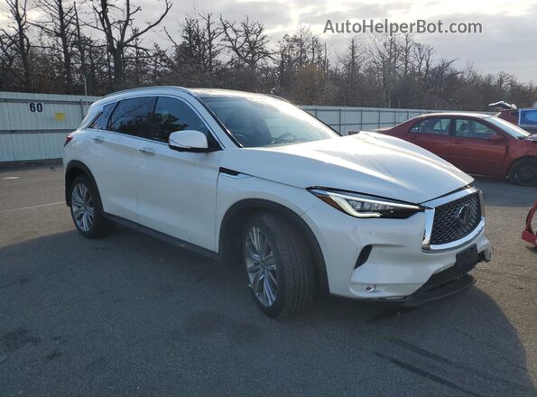3PCAJ5EB1NF107480 2022 INFINITI QX50 White Front right